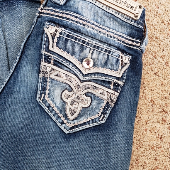 ❗️SALE❗️Rock Revival Corin Straight Stretch Jean 25/32 ❗️FREE SHIPPING❗️ - Picture 4 of 8